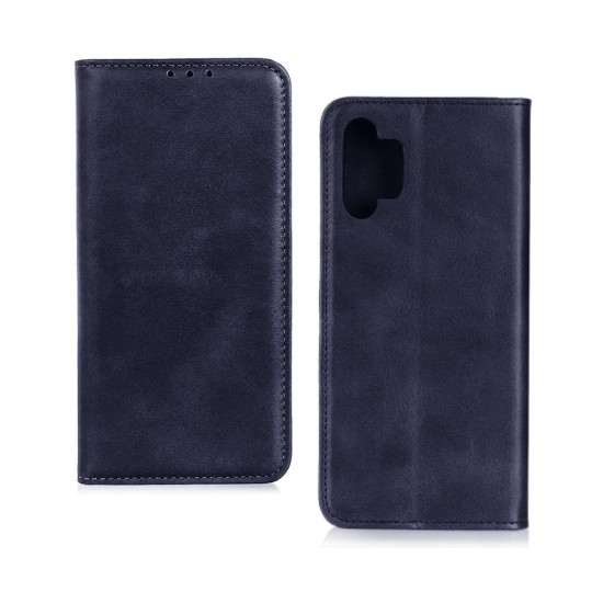 Capa Flip de Couro com Bolso Interno para Samsung Galaxy A32 Azul